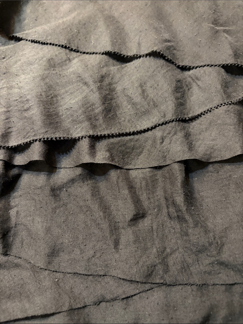 LOFT Black Layered Ruffle Sleeveless Camisole - Picture 4 of 5